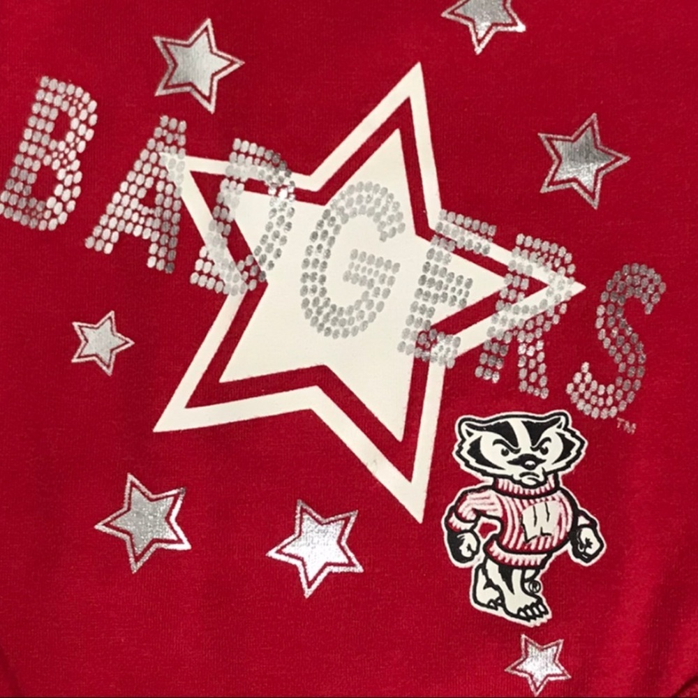 NWT Infant Wisconsin Badgers Silver Star Onesie - Picture 3 of 8